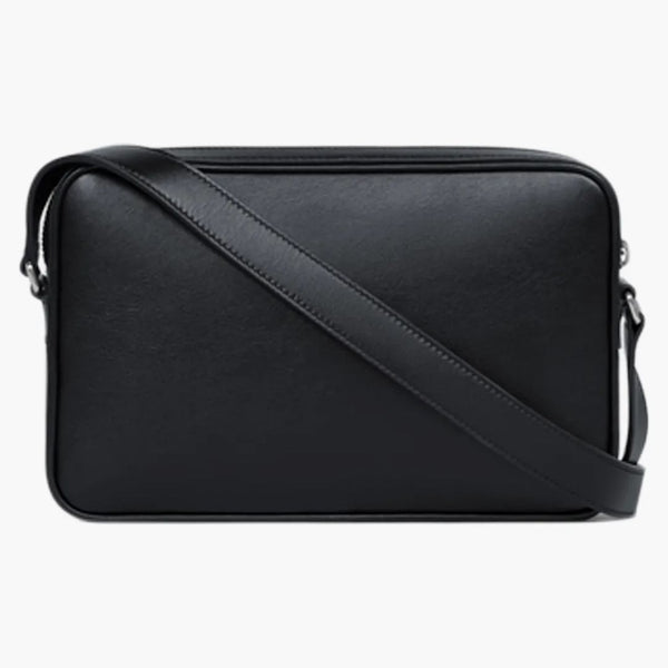 Celine Messenger Bag i slät kalvskinn med Celine Print Medium Black/White