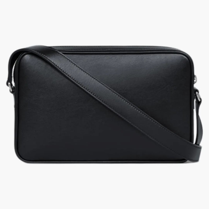 Celine Messenger Bag i slät kalvskinn med Celine Print Medium Black/White