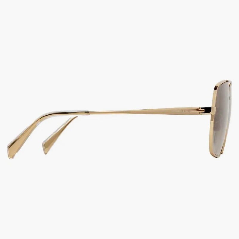 Celine Metal Frame 25 Polariserade linser Solglasögon Guld/gradient Brown