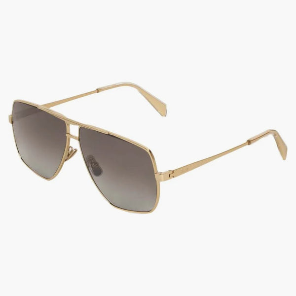 Celine Metal Frame 25 Polariserade linser Solglasögon Guld/gradient Brown