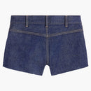 Celine Mini Rinsed Wash Denim Shorts Rinsed Wash