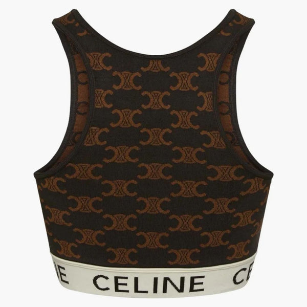 Celine Monogram BH i Silk Cotton Brown