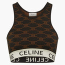 Celine Monogram Bra in Silk Cotton Brown