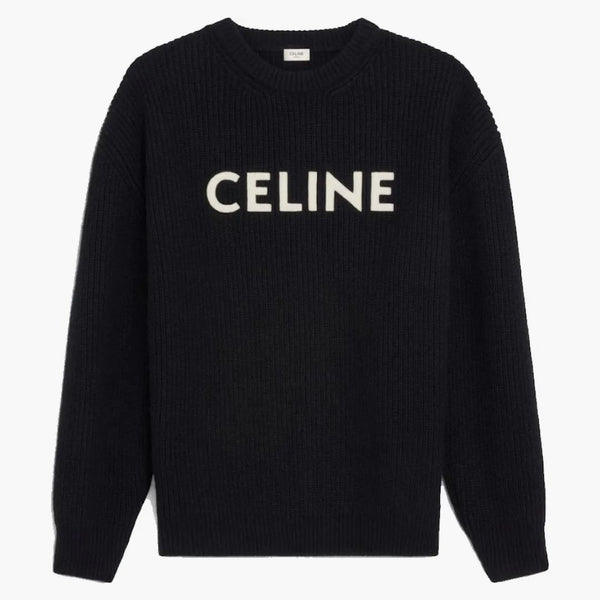 Celine överdimensionerad tröja i ullsvart
