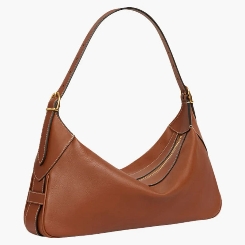 Celine Romy axelväska medium solbränna
