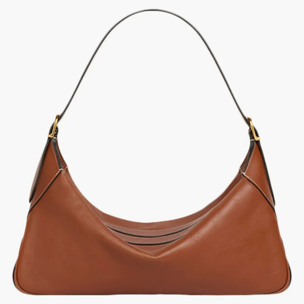 Celine Romy axelväska medium solbränna