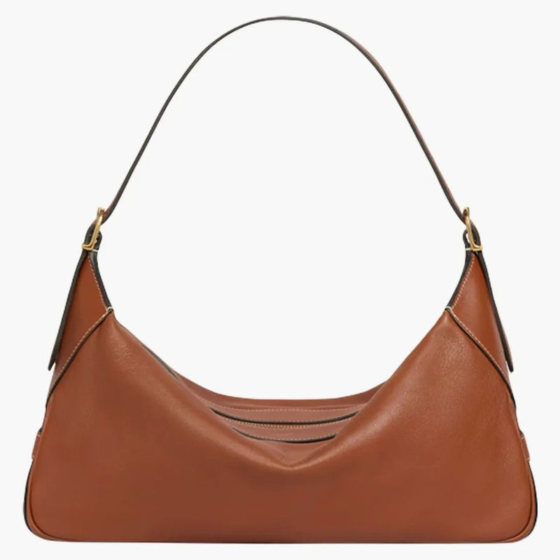 Celine Romy axelväska medium solbränna
