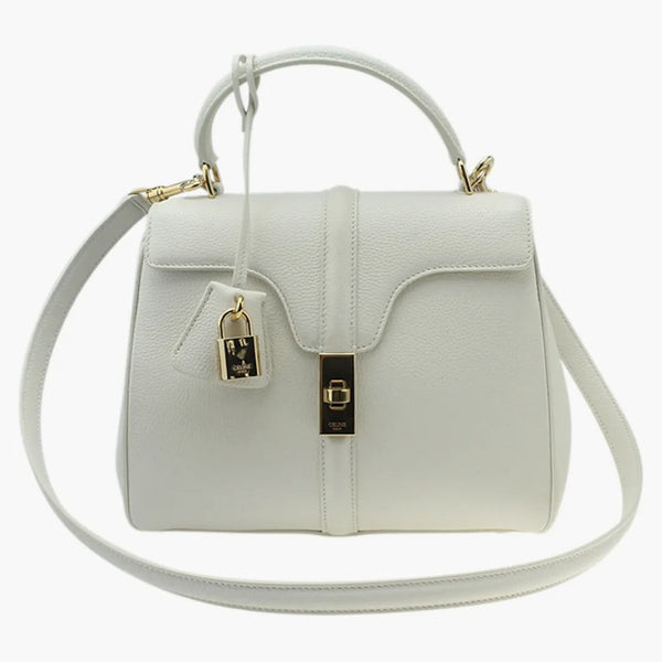 Celine Small 16 Bag White