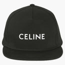 Celine Snapback Cotton Cap Black