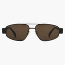 Celine Gafas de sol Triomphe Metal 03 Negro/Marrón
