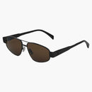 Celine Gafas de sol Triomphe Metal 03 Negro/Marrón