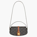 Celine Tabou Clutch on Strap Triomphe Tan