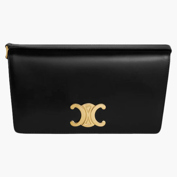 Celine trapeze triomphe axelväska svart