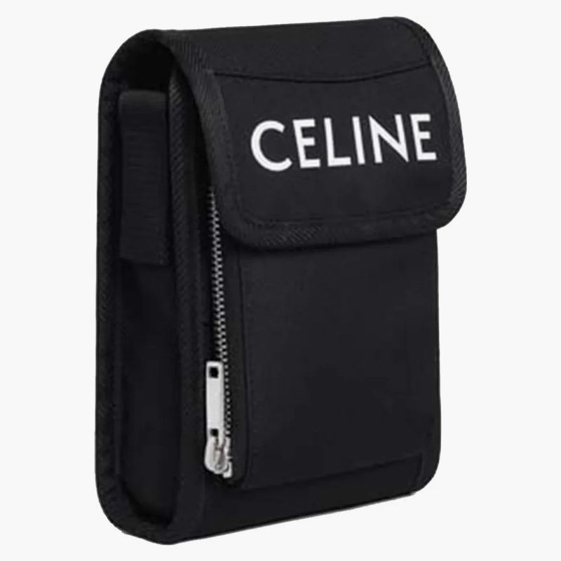 Celine vandring telefonpåse i nylon svart