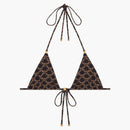 Celine Triangle Top in Monogram Jersey Toffee/Brown