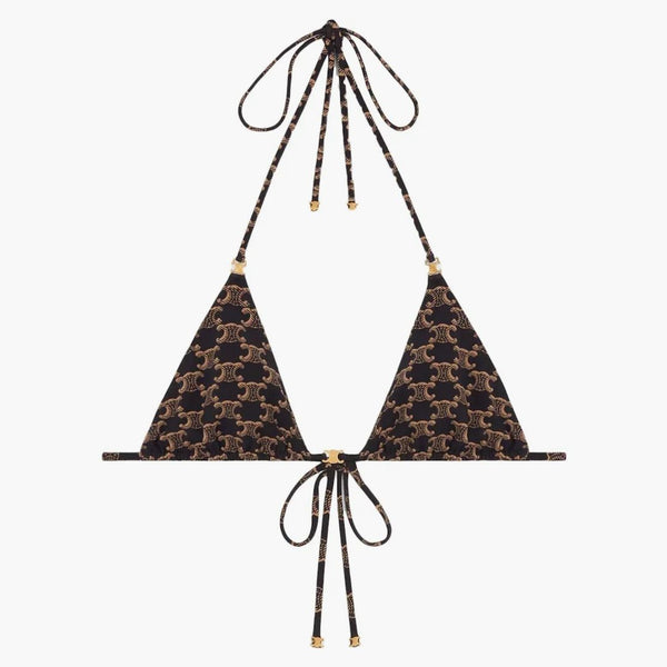 Celine Triangle Top i Monogram Jersey Toffee/Brown