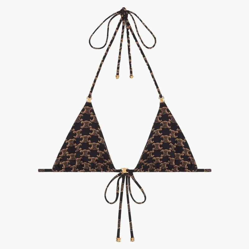 Celine Triangle Top i Monogram Jersey Toffee/Brown
