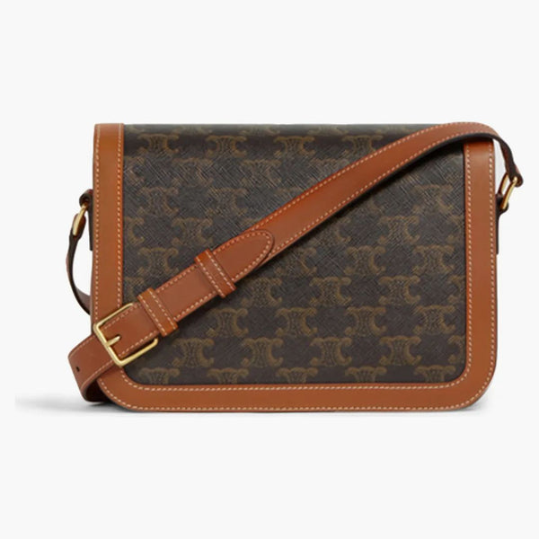 Celine Triomphe Bag Medium Triomphe Tan