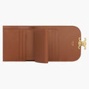 Celine Triomphe Canvas Small Flap Wallet White