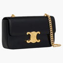 Celine triomphe kedja axelväska svart