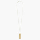 Celine triomphe folk fringe long Necklace in brass Necklace in brass gold