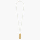 Celine triomphe folk fringe long Necklace in brass Necklace in brass gold
