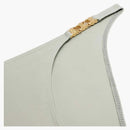 Celine Triomphe Gourmet Chain in Matt Jersey Swim Bottom Vert Amande