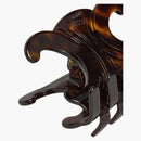 Celine Triomphe Large Hair Claw Dark Havana