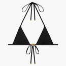 Celine triomphe matt jersey triangel topp svart