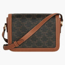 Celine Triomphe Shoulder Bag Teen Triomphe Tan