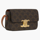 Celine Shoulder Bag Claude in Canvas Tan