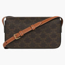 Celine Shoulder Bag Claude in Canvas Tan