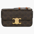 Celine Shoulder Bag Claude in Canvas Tan