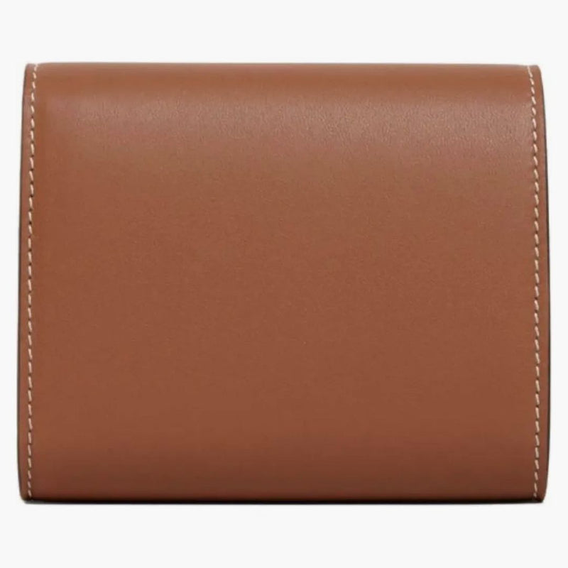 Celine Triomphe Liten Flap Wallet Tan