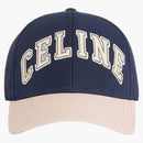 Celine University Baseball Cap Navy/cream
