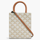 Celine Vertical Cabas Triomphe Mini White