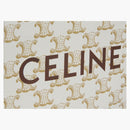 Celine Vertical Cabas Triomphe Mini White