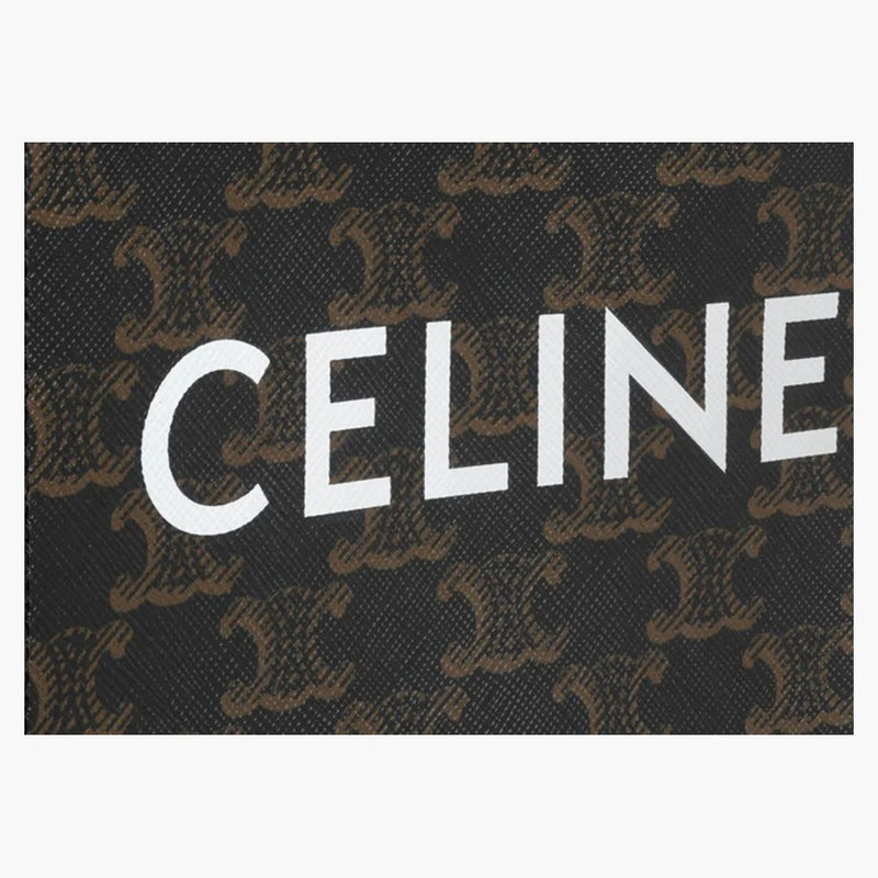 Celine Vertical Mini Dead Triomphe Canvas Tan