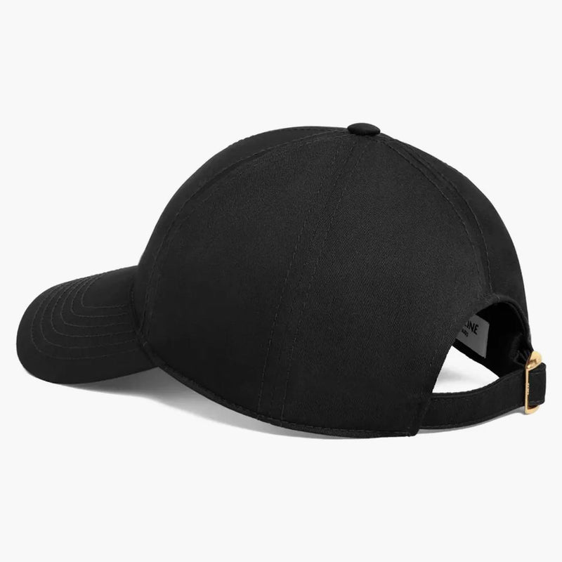 Celine Women's Cotton Baseball Cap Black