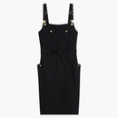 Celine Workwear Viscose Sable Dress Black