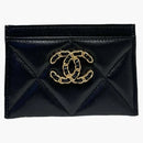 Chanel 19 Card Holder Black (AP1167)