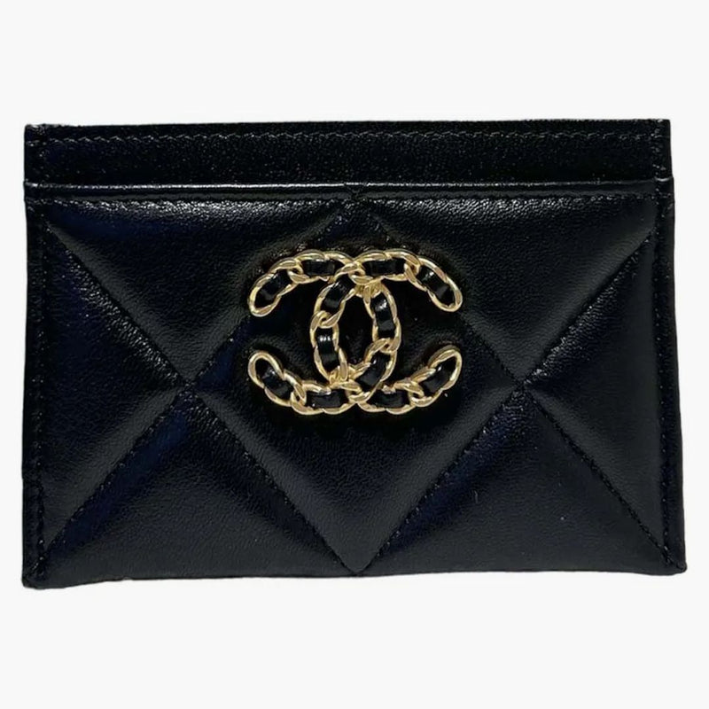 Chanel 19 Holder Card Black (AP1167)