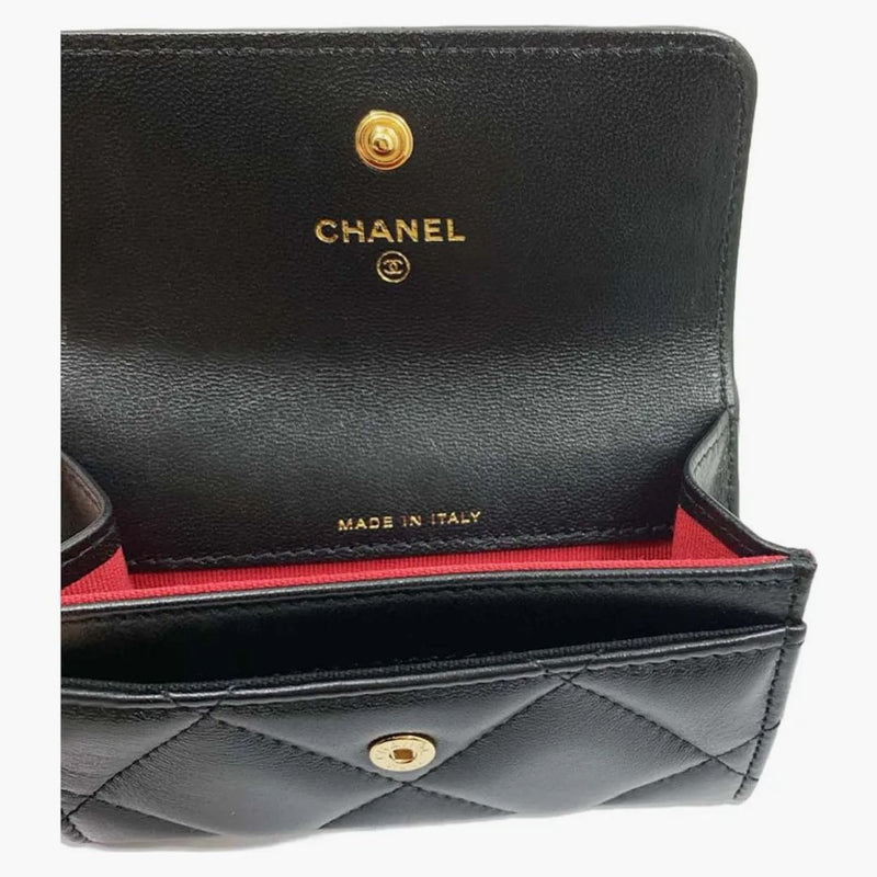 Chanel 19 Card Holder Black (AP1790)