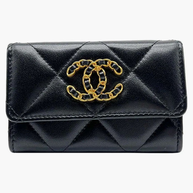 Chanel 19 Card Holder Black (AP1790)