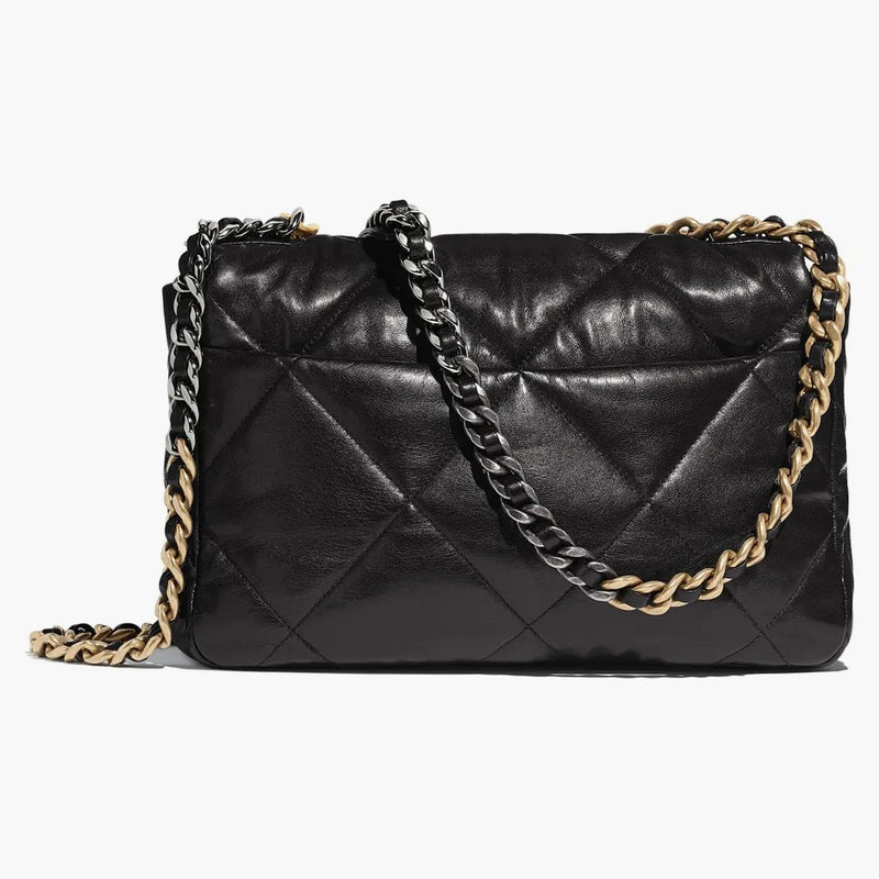 Chanel 19 Flap Bag Lambskin Duży czarny