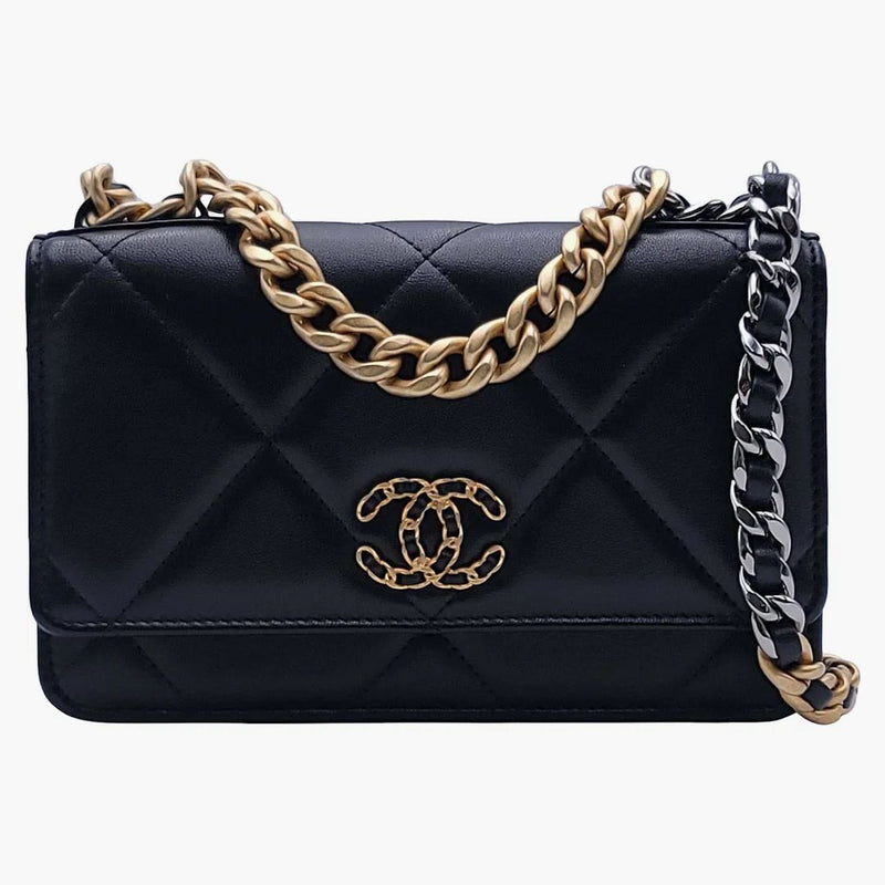 Peněženka Chanel 19 na řetězu Black (AP0957-B01564-94305)