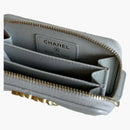 Chanel 19 Zipped Coin Purse Light Gray (AP0949)