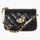 Chanel 22c Mini Flap Bag Mini Imitation Pearl Black