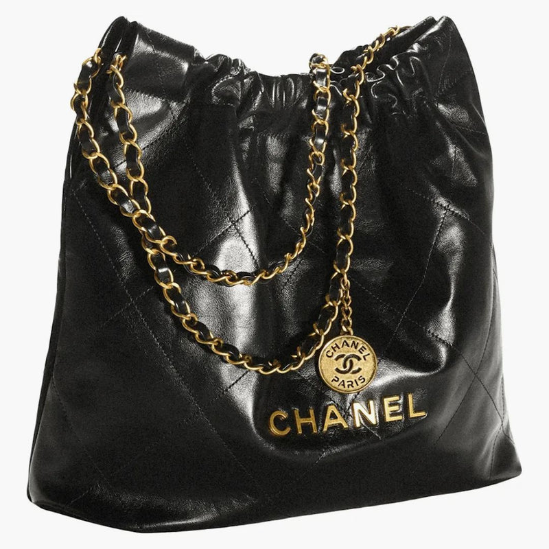 Chanel 22 handväska 22s Calfskin Black