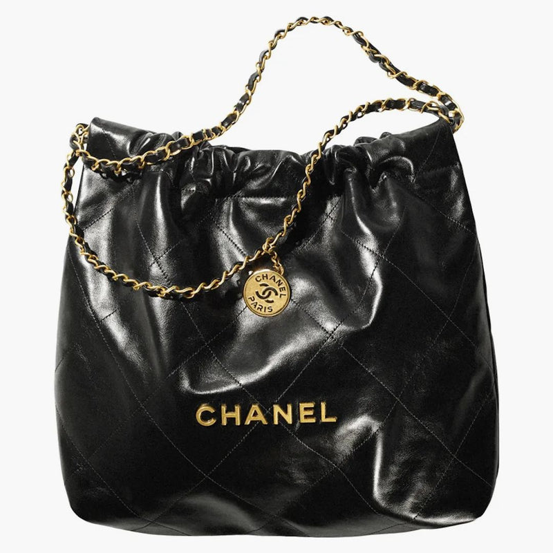 Chanel 22 handväska 22s Calfskin Black